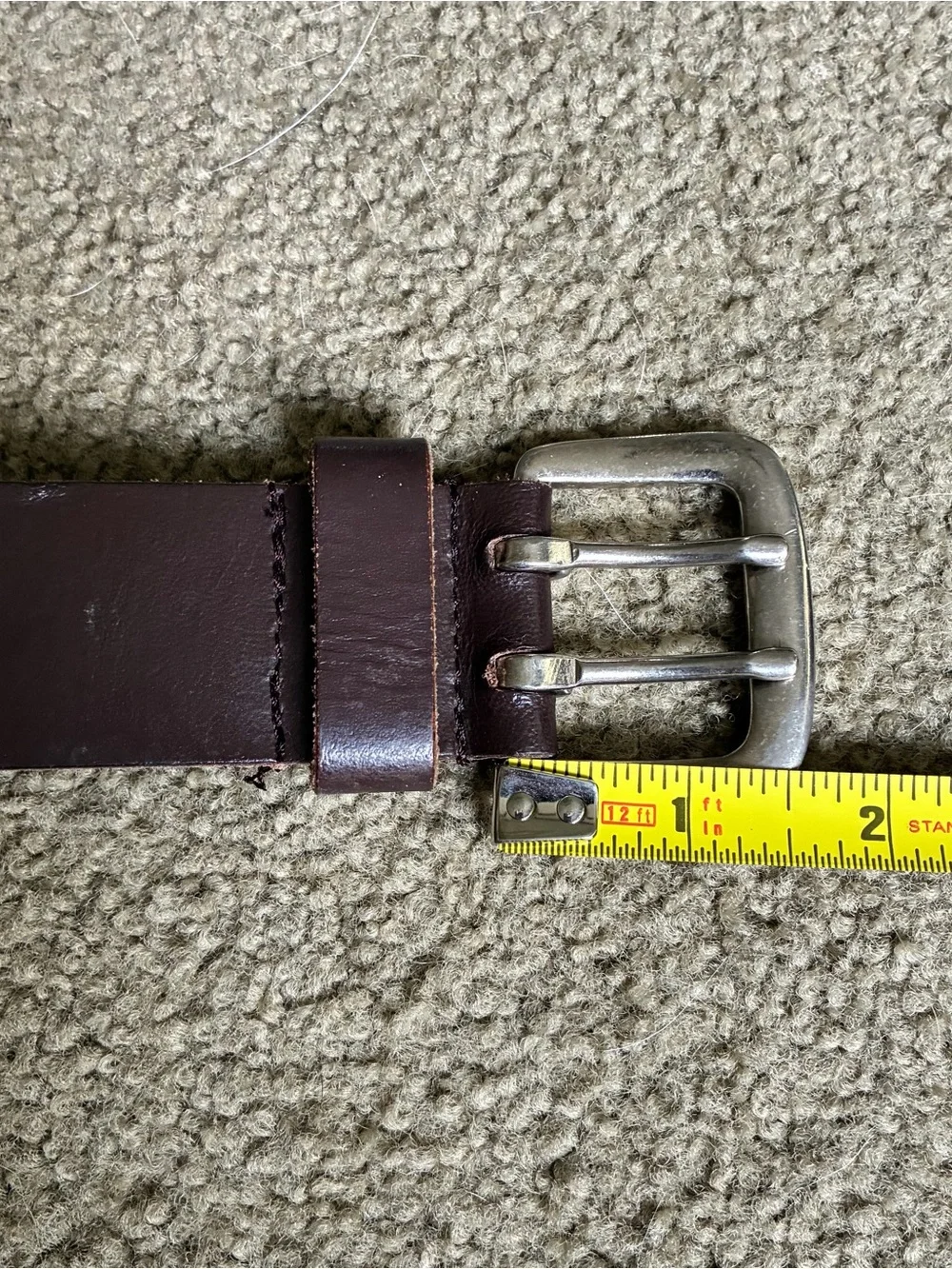 Brown Heavy Duty Leather Double Prong Utility Work Western Belt 1.5x40” Cowboy